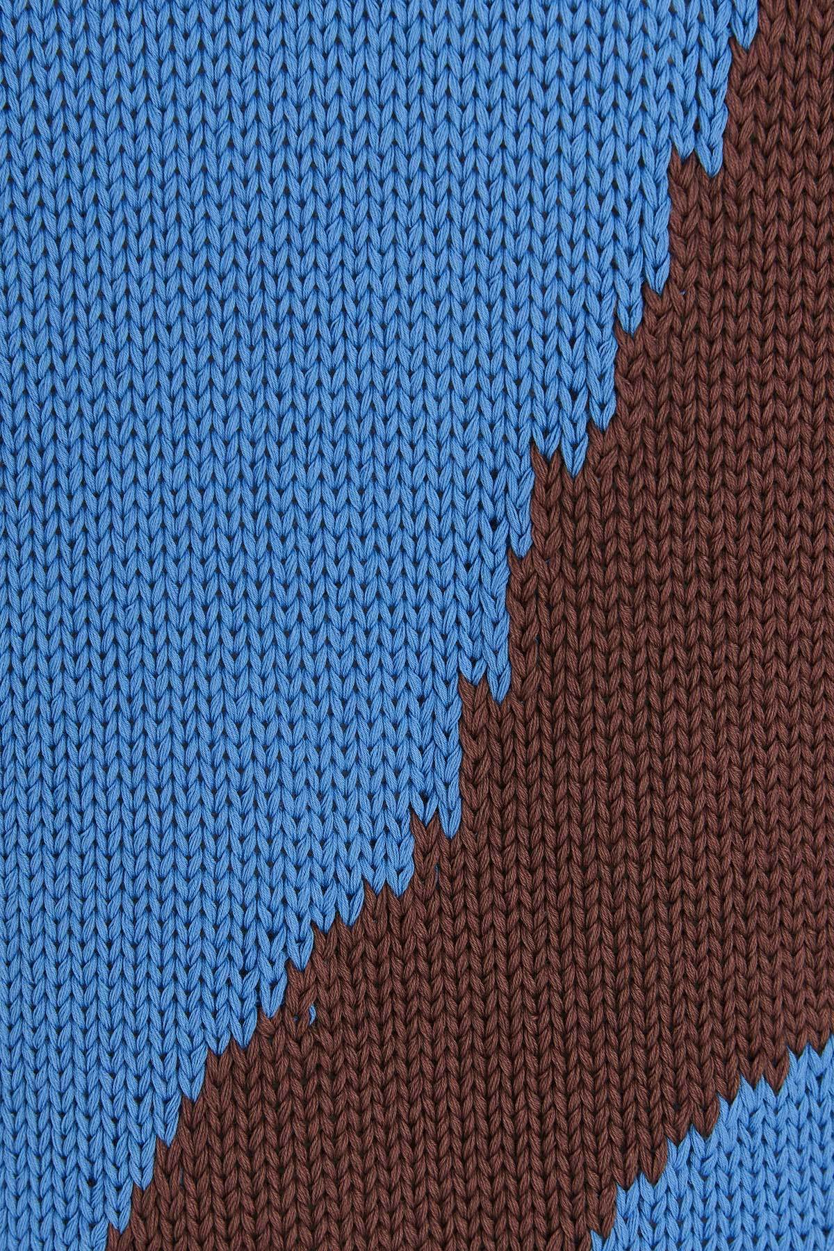 Jil Sander Colorblock Vest In Blue