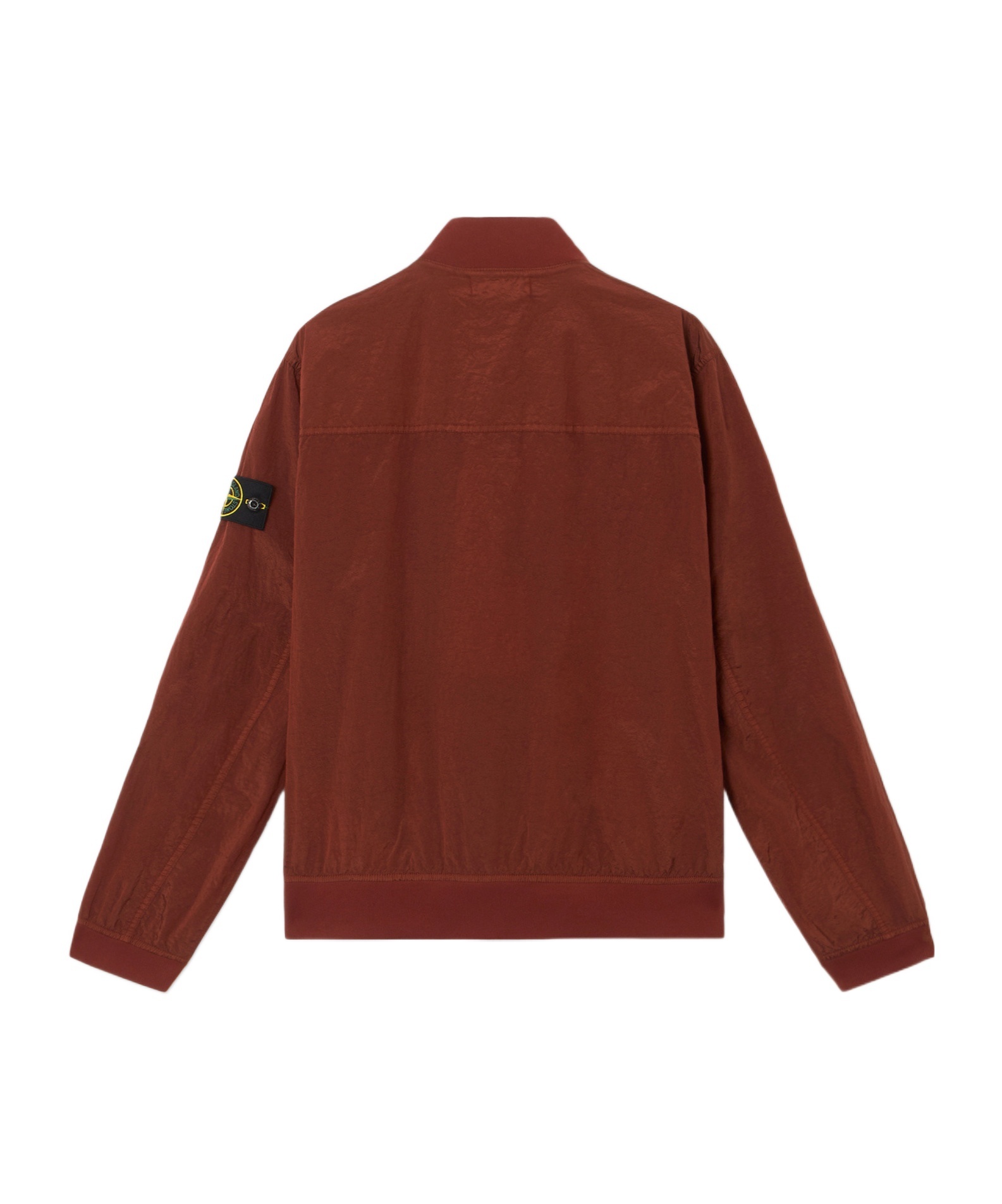 Stone Island Bomber Jacket With Light Water And Wind Resistance In Brown