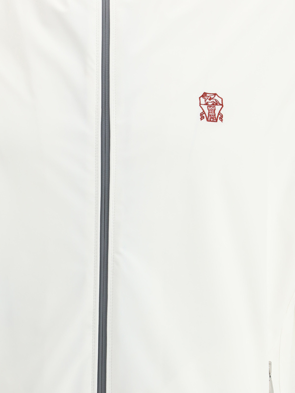 Brunello Cucinelli Embroidered Gilet In White
