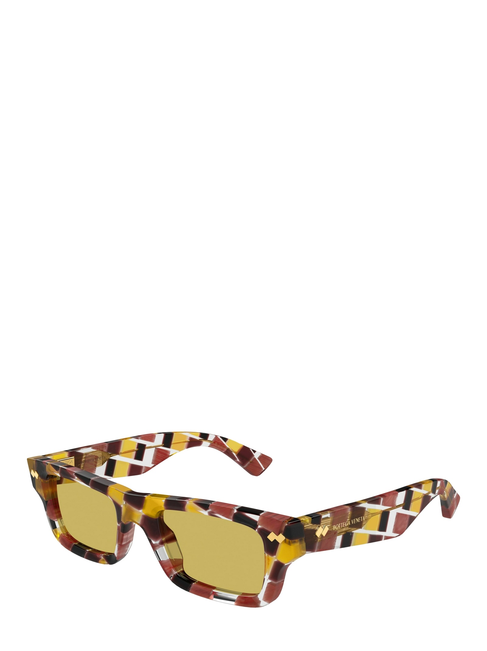 Bottega Veneta Eyewear Rectangular Frame Sunglasses In Multicolor