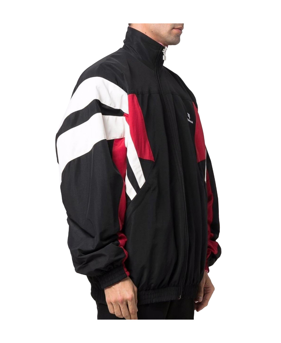 Balenciaga Double-sided Zipper Jacket In Black