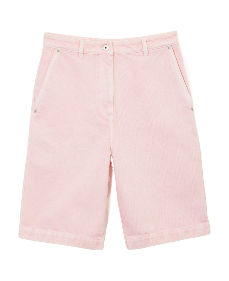 BURBERRY HIGH-WAIST DENIM SHORTS 