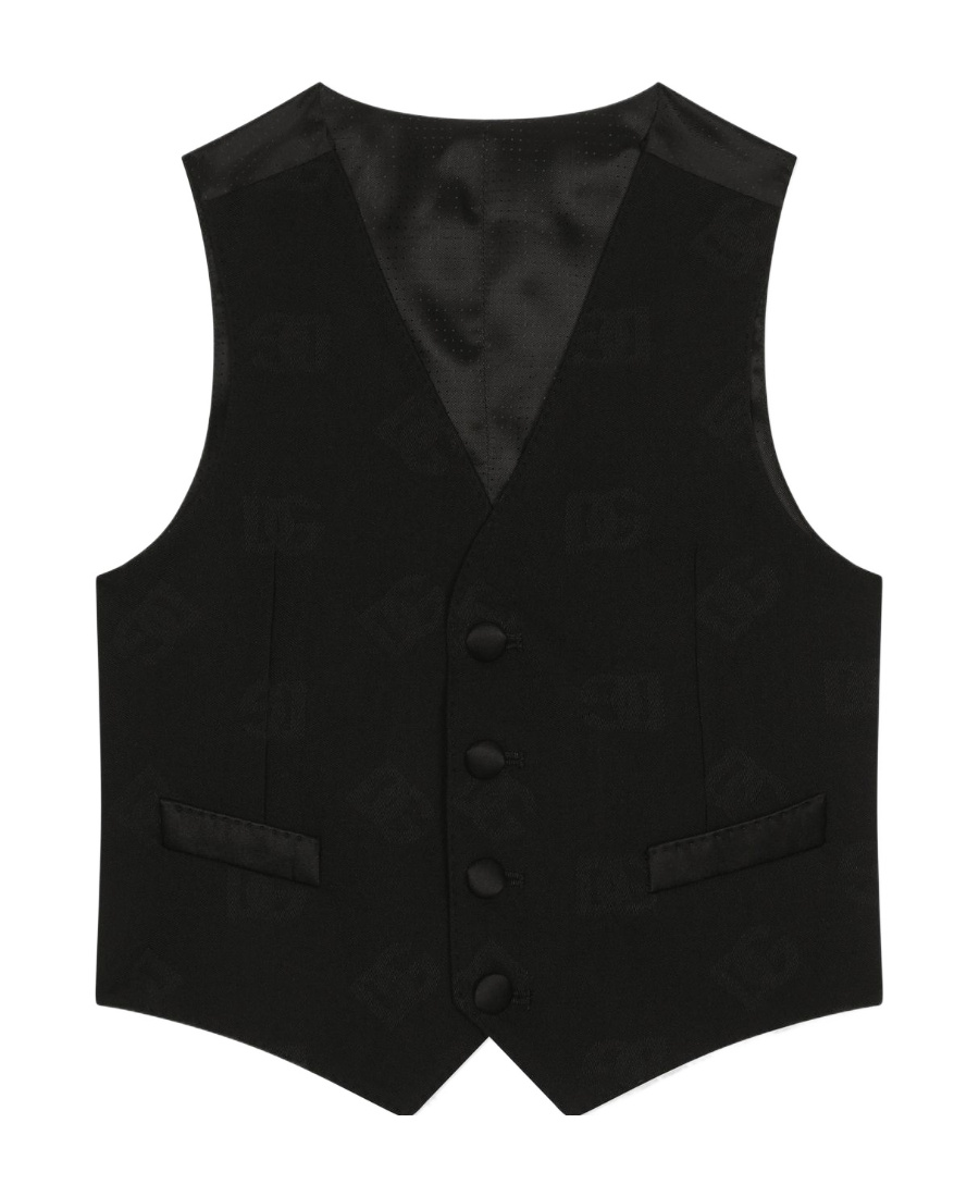 Dolce & Gabbana Single-breasted Waistcoat In Black