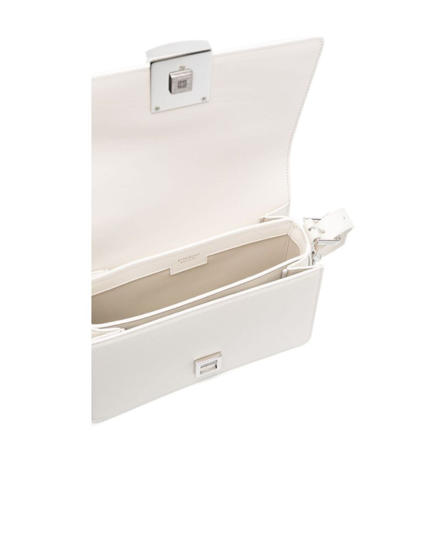 Givenchy Medium 4g Leather Crossbody Bag In White