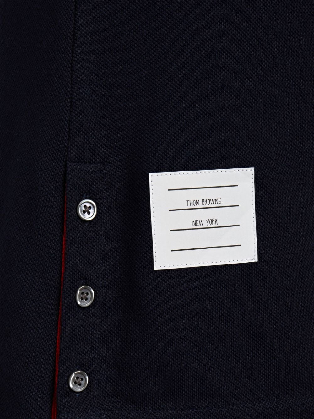 Thom Browne Mini Jacquard Knit Polo Dress In In Black