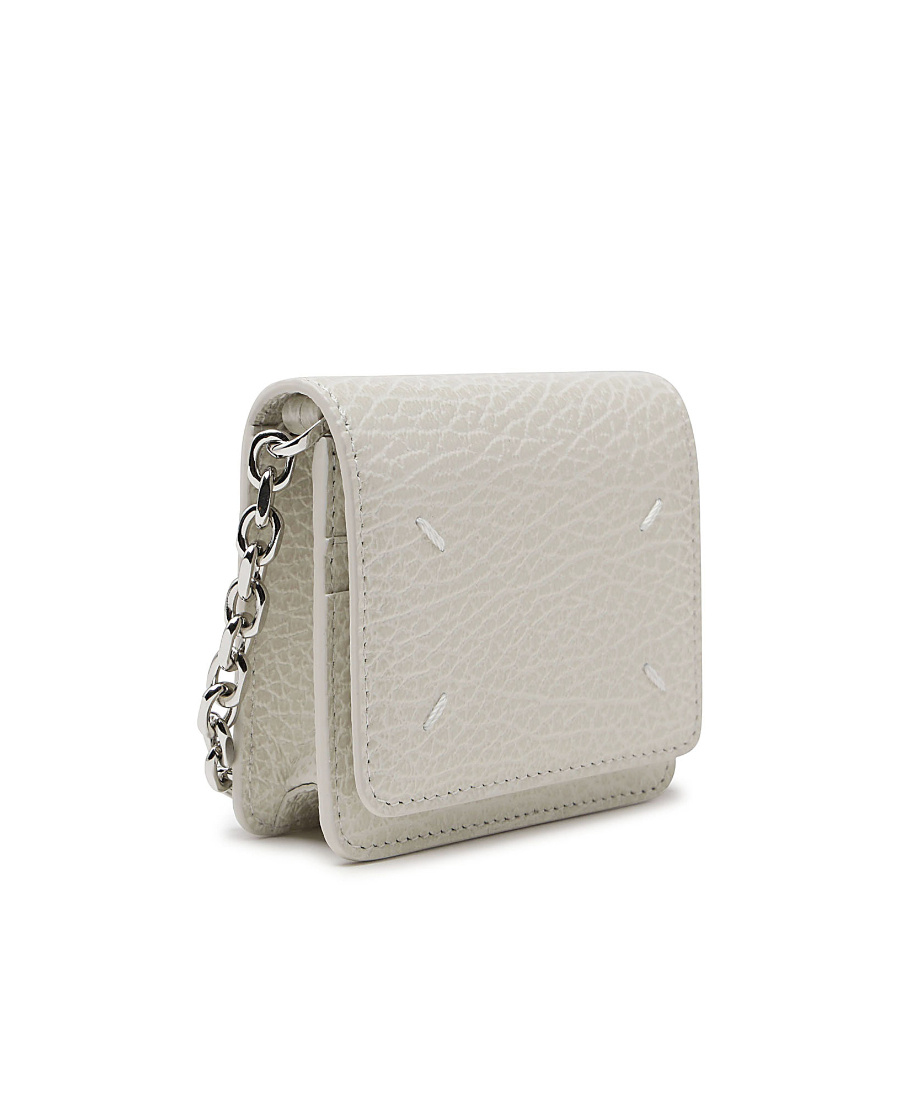 Maison Margiela Four Stitch Chain-link Wallet In White
