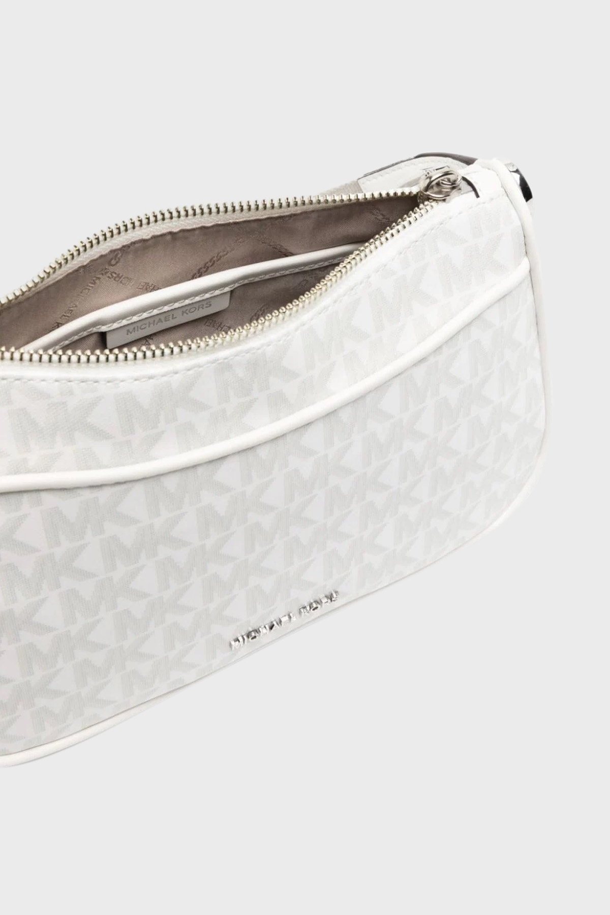 Michael Kors Logo Cross-body Bag In White