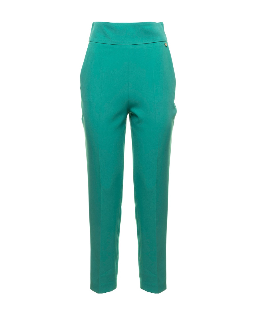 Liu •jo Straight Casual Pants In Green