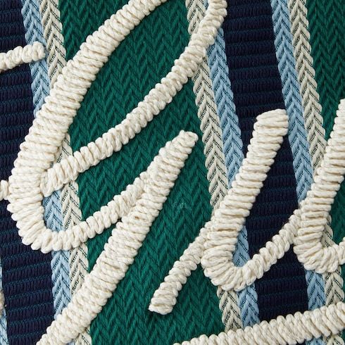 Gucci Medium Embroidered Canvas Tote Bag In Green
