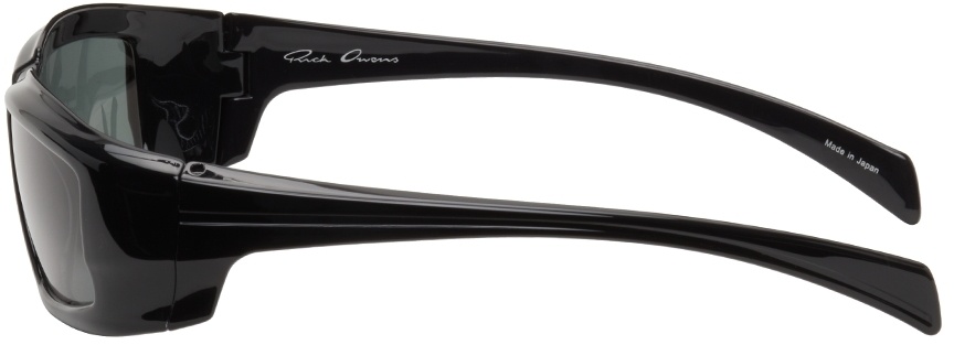 Rick Owens Rectangle-frame Sunglasses In Black