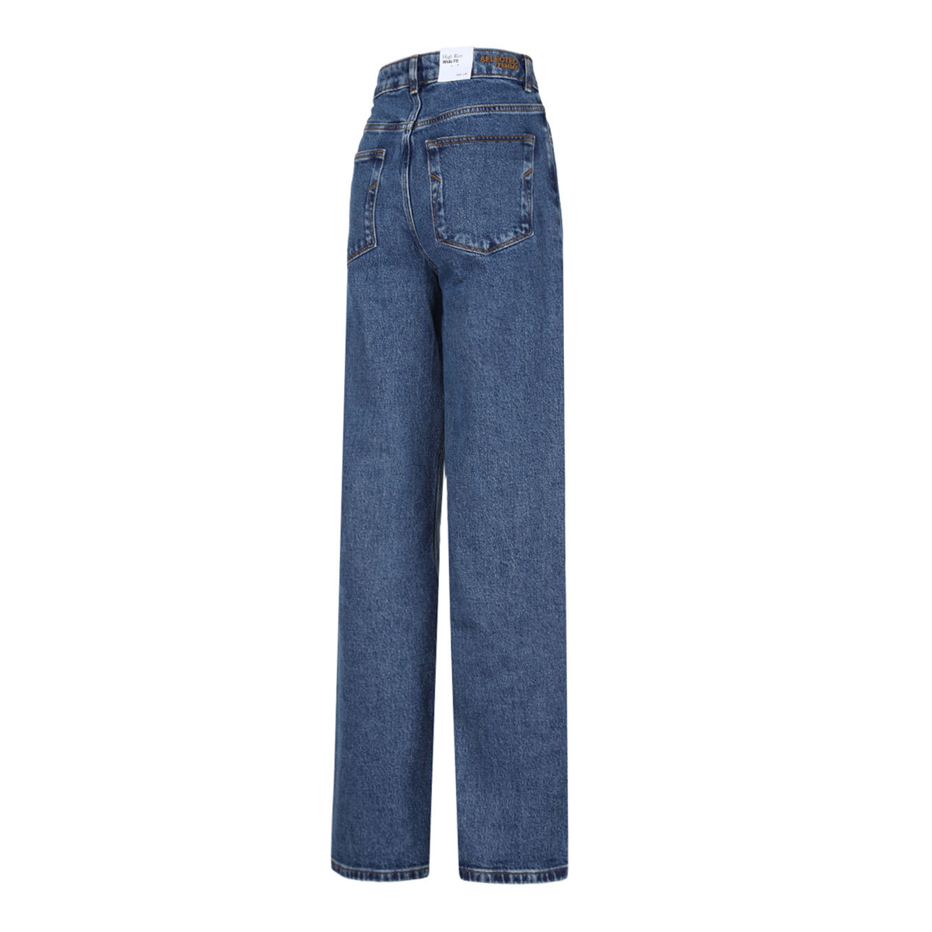 Selected Denim Trousers With Belt Loops