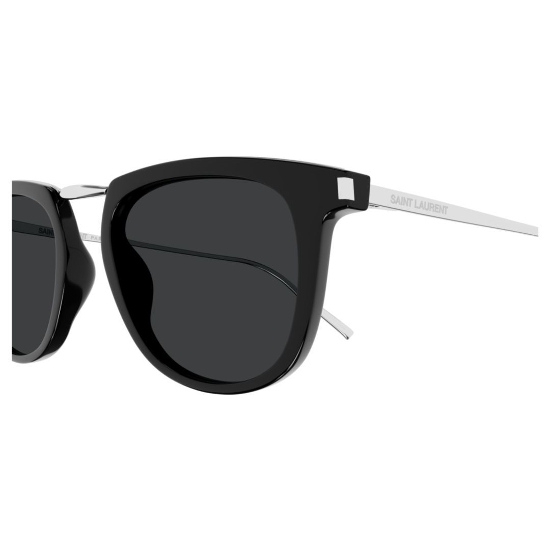 Saint Laurent Logo Sunglasses In Black