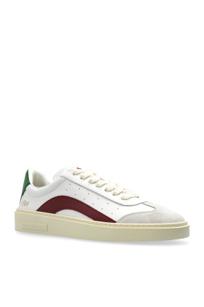 Dsquared2 Leather Low-top Sneakers Contrast Heel