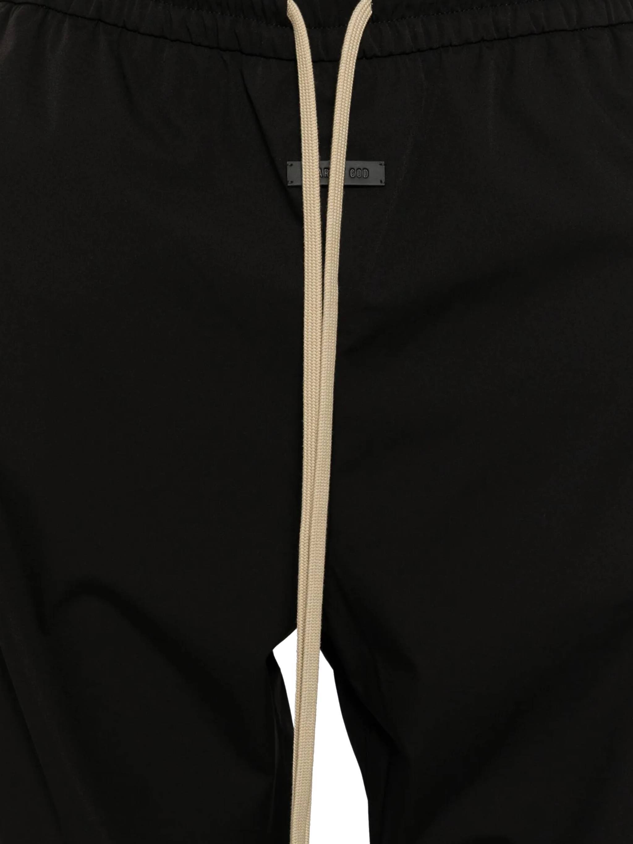 Fear Of God Virgin Wool Straight-leg Trousers In Black