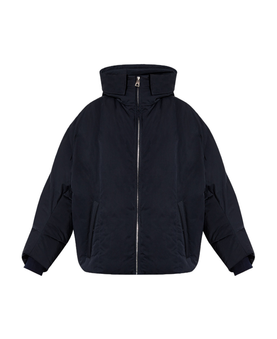 Bottega Veneta Long-sleeved Down Jacket In Black