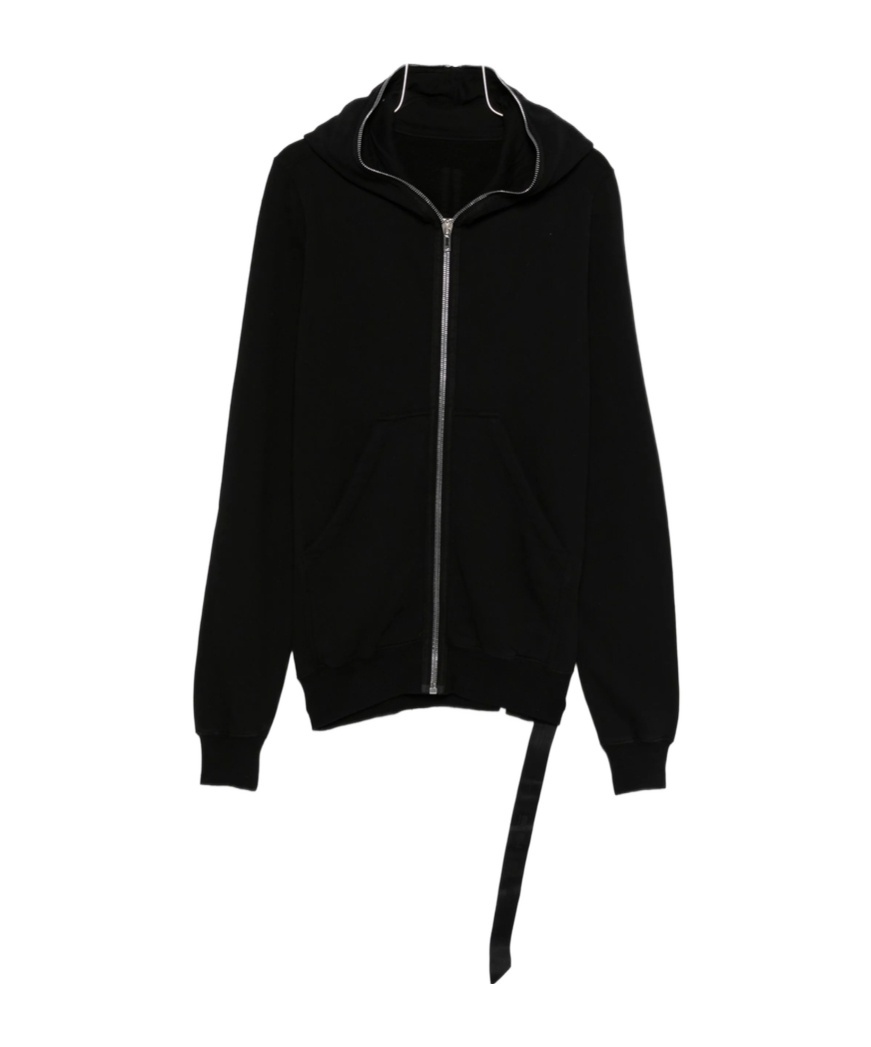 Rick Owens Drkshdw Long-sleeve Zip-up Hoodie In Black
