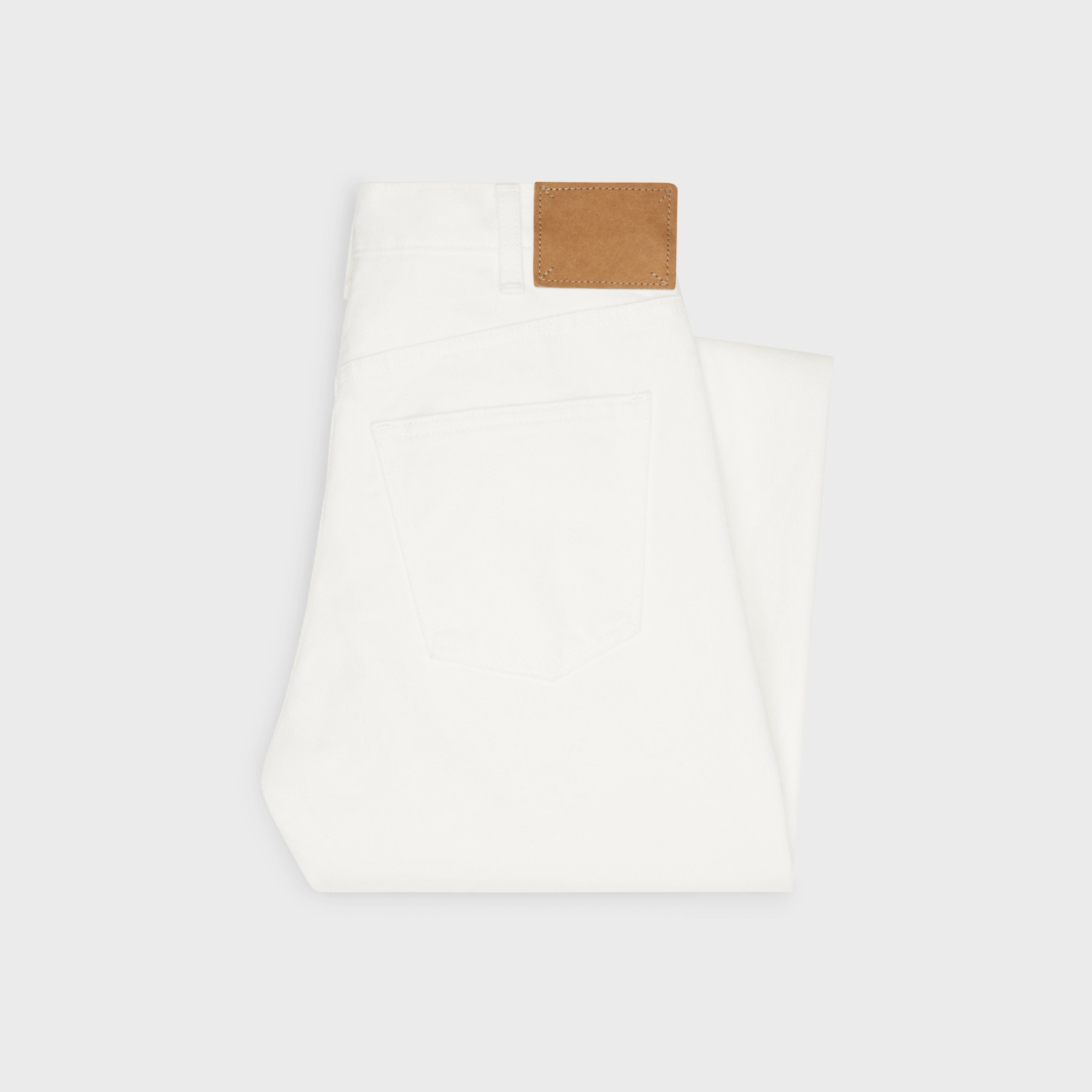 Celine Straight Jeans In White