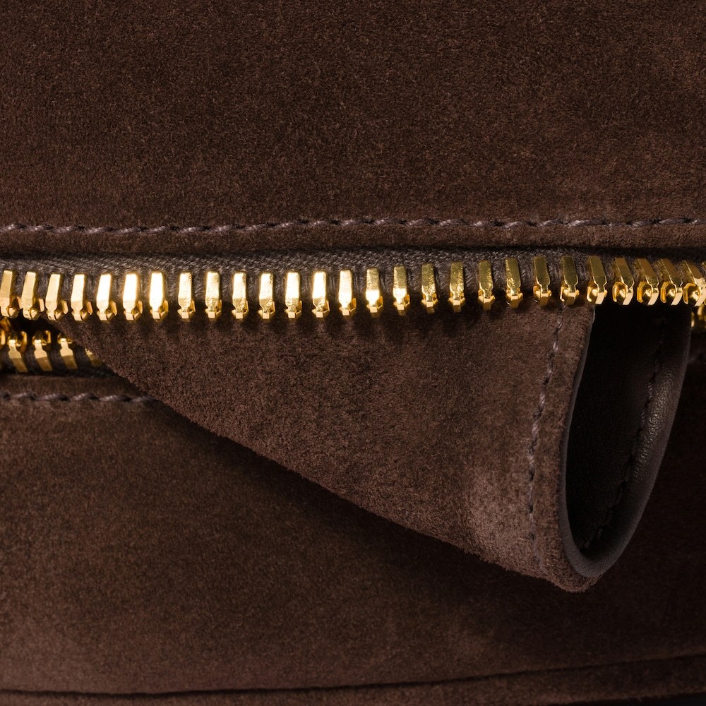 Miu Miu Large Suede Tote Bag With Shoulder Strap In Brown