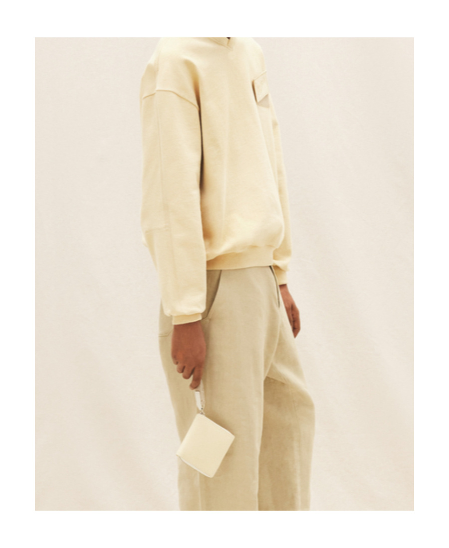 Jacquemus Le Carré Rond Wallet In Nude