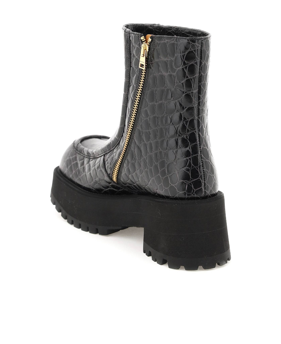 Marni Zip Booties In Black