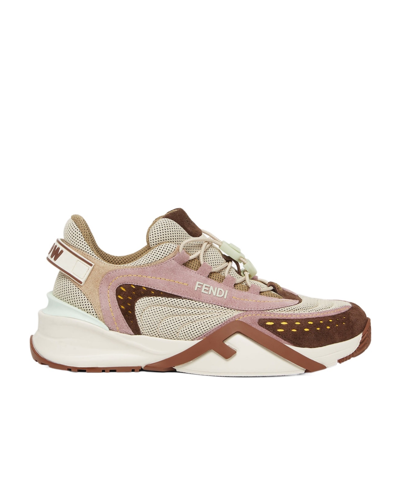 Fendi Flow Sneaker In Nude