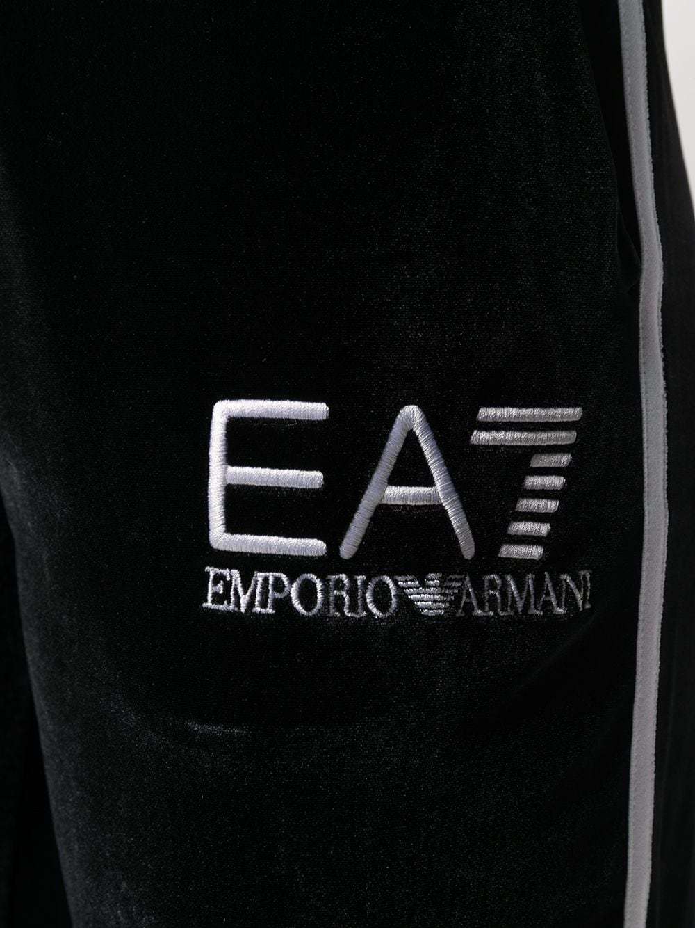 Ea7 Logo Decal Sweatpants In Black
