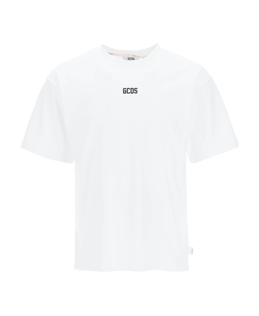 Gcds Logo-print Short-sleeved T-shirt In White