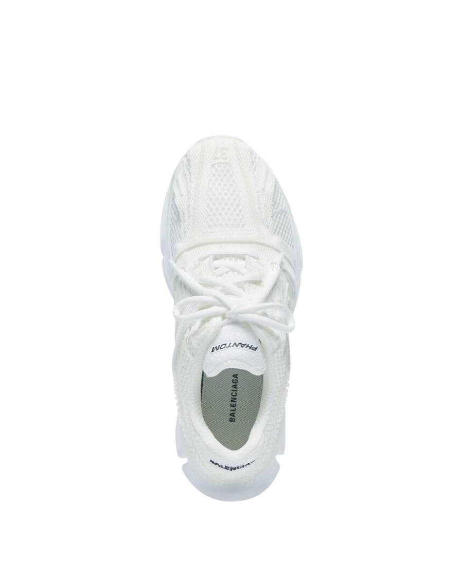 Balenciaga Modern White Sneakers With Breathable Mesh Upper In White