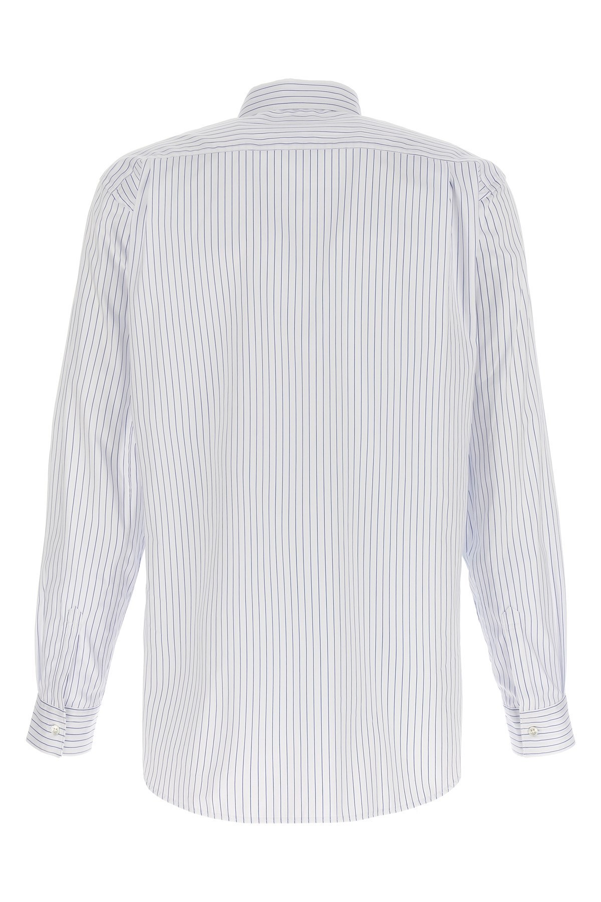 Comme Des Garçons Shirt Printed Long-sleeved Shirt In White