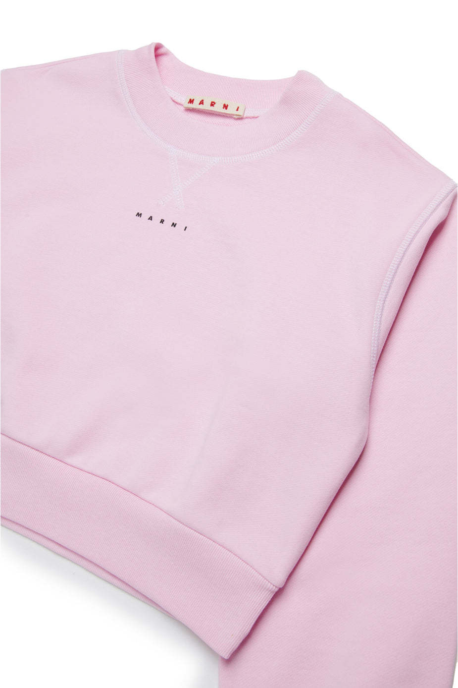 Marni Logo-print Sweatshirt In Pink