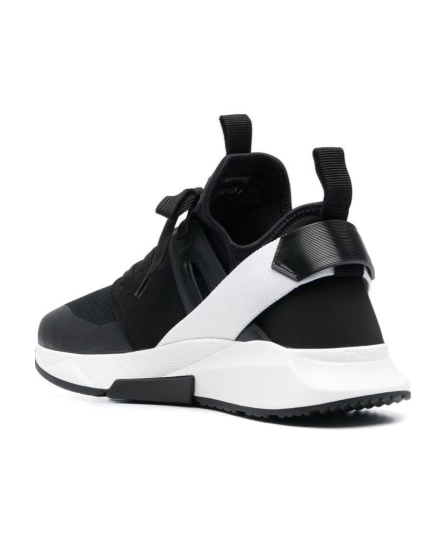 Tom Ford Neoprene And Suede Jago Sneakers Shoes In Black