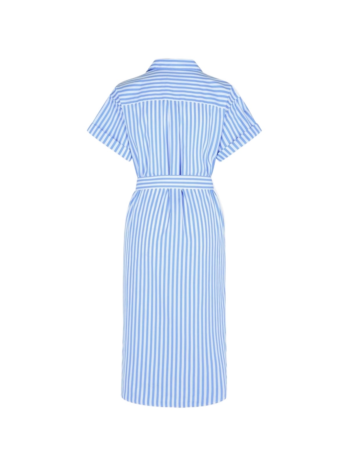 Polo Ralph Lauren Striped Shirt Dress In Blue