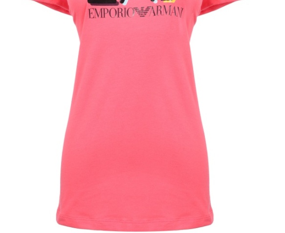 Ea7 Logo Printed T-shirt In Pink