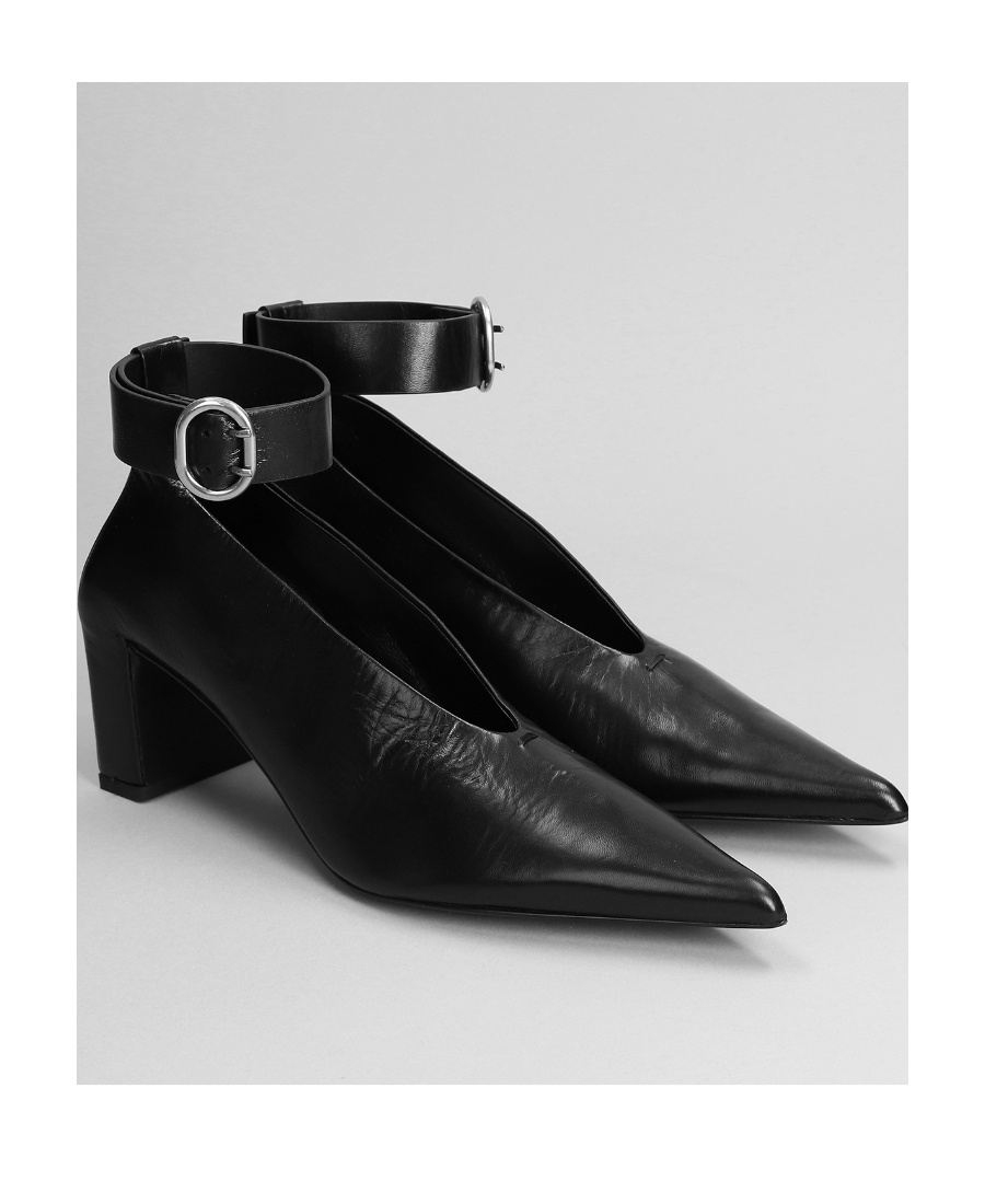 Jil Sander Woman Pumps Black Size 5 Soft Leather In Black