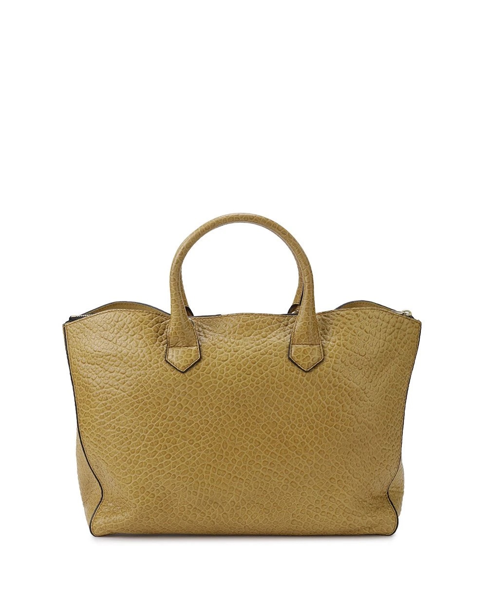 BURBERRY CROCODILE EMBOSSED HANDBAG