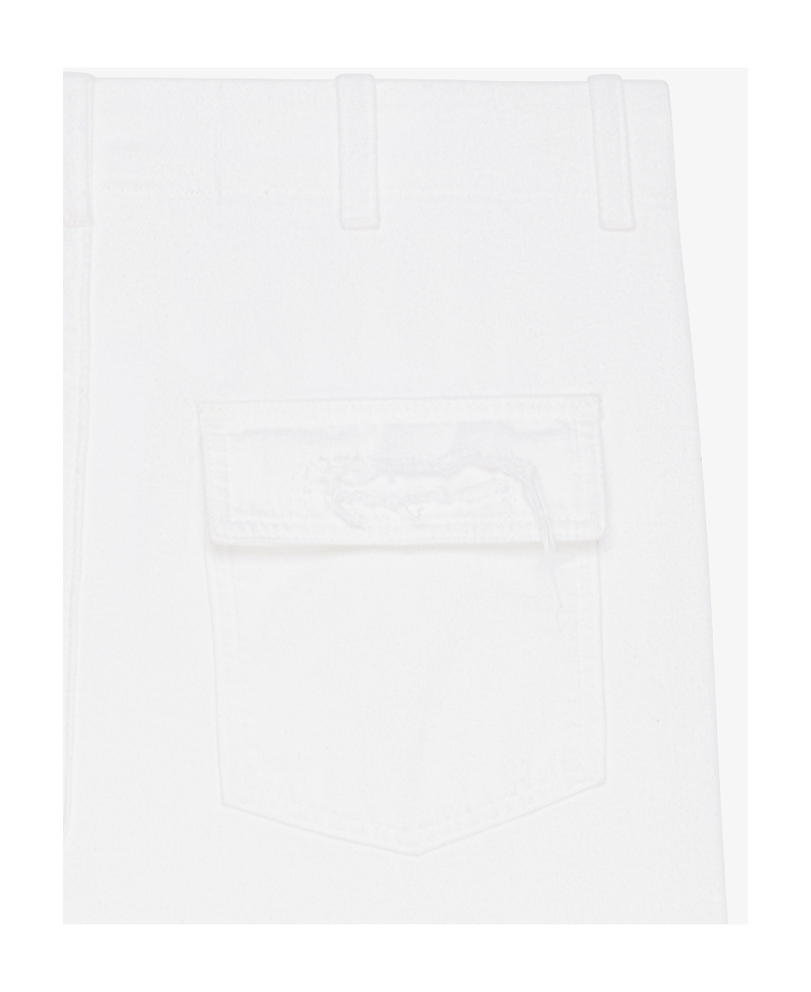 Givenchy Mid-rise Denim Shorts In White