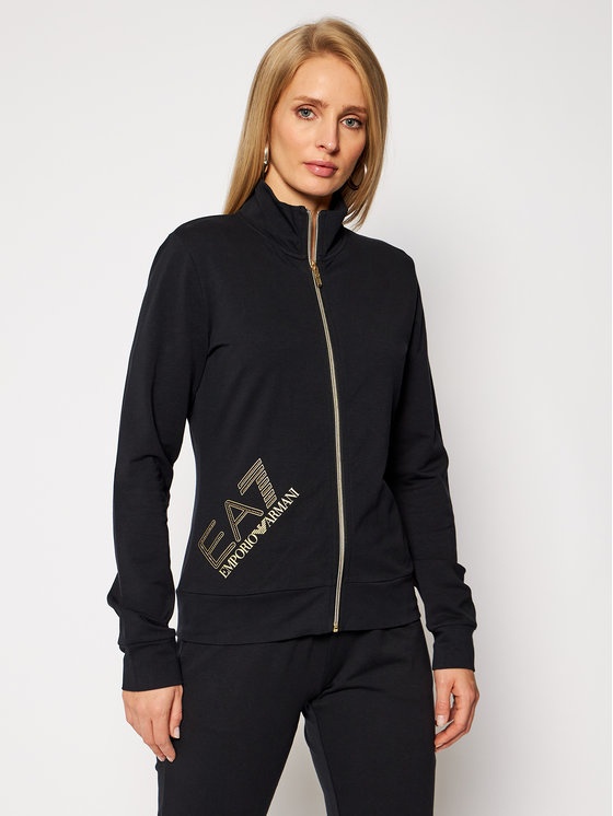 Shop Ea7 Logo Sports Suit In Black