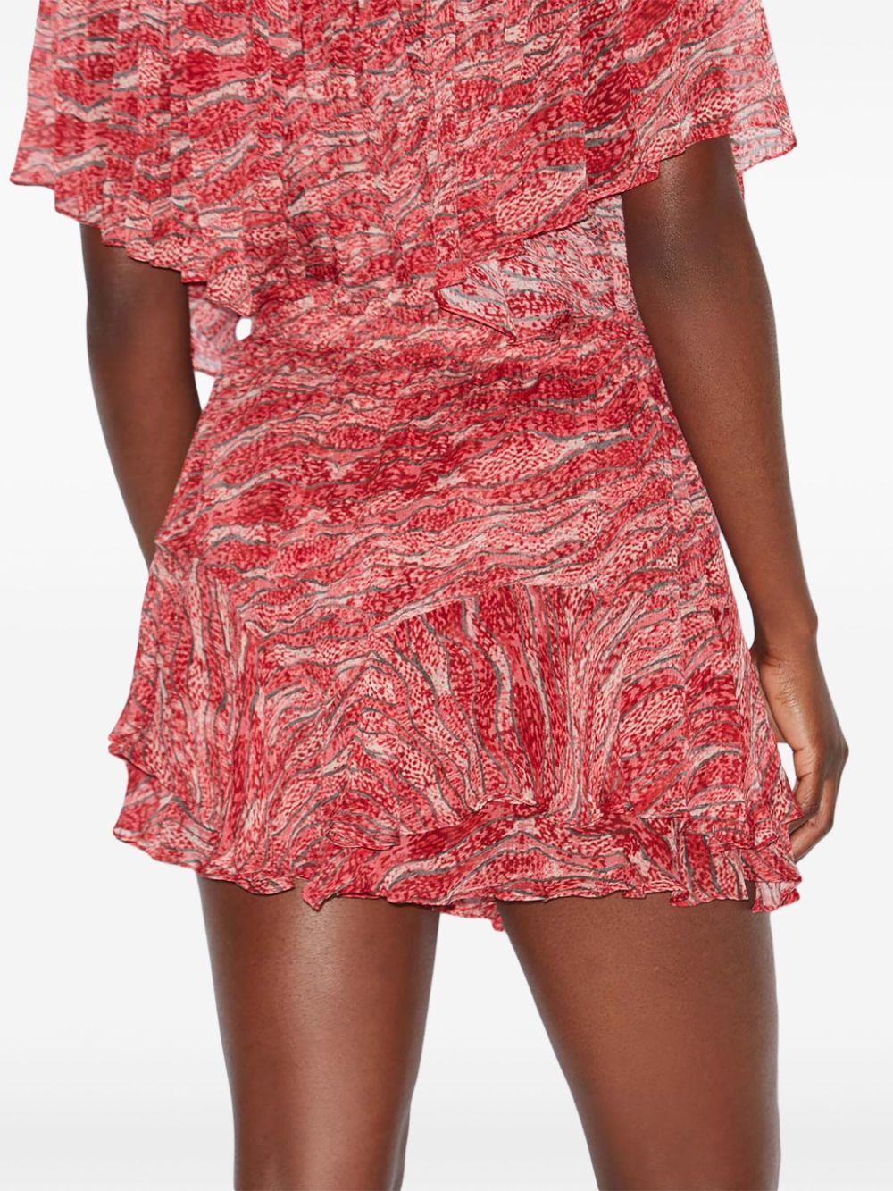 Isabel Marant Étoile Isabel Marant Etoile Fuchsia Printed Sornel Shorts In Red