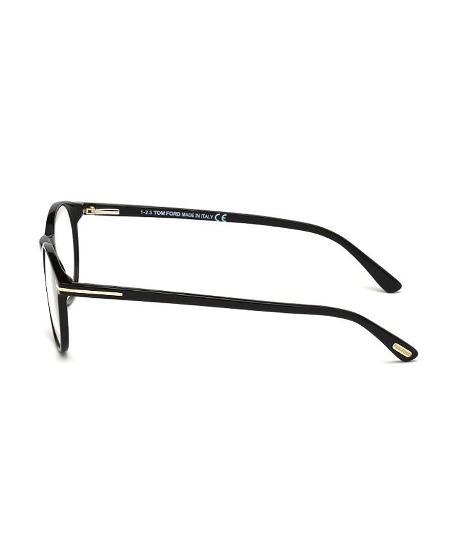 Tom Ford Round Frame Glasses In Black