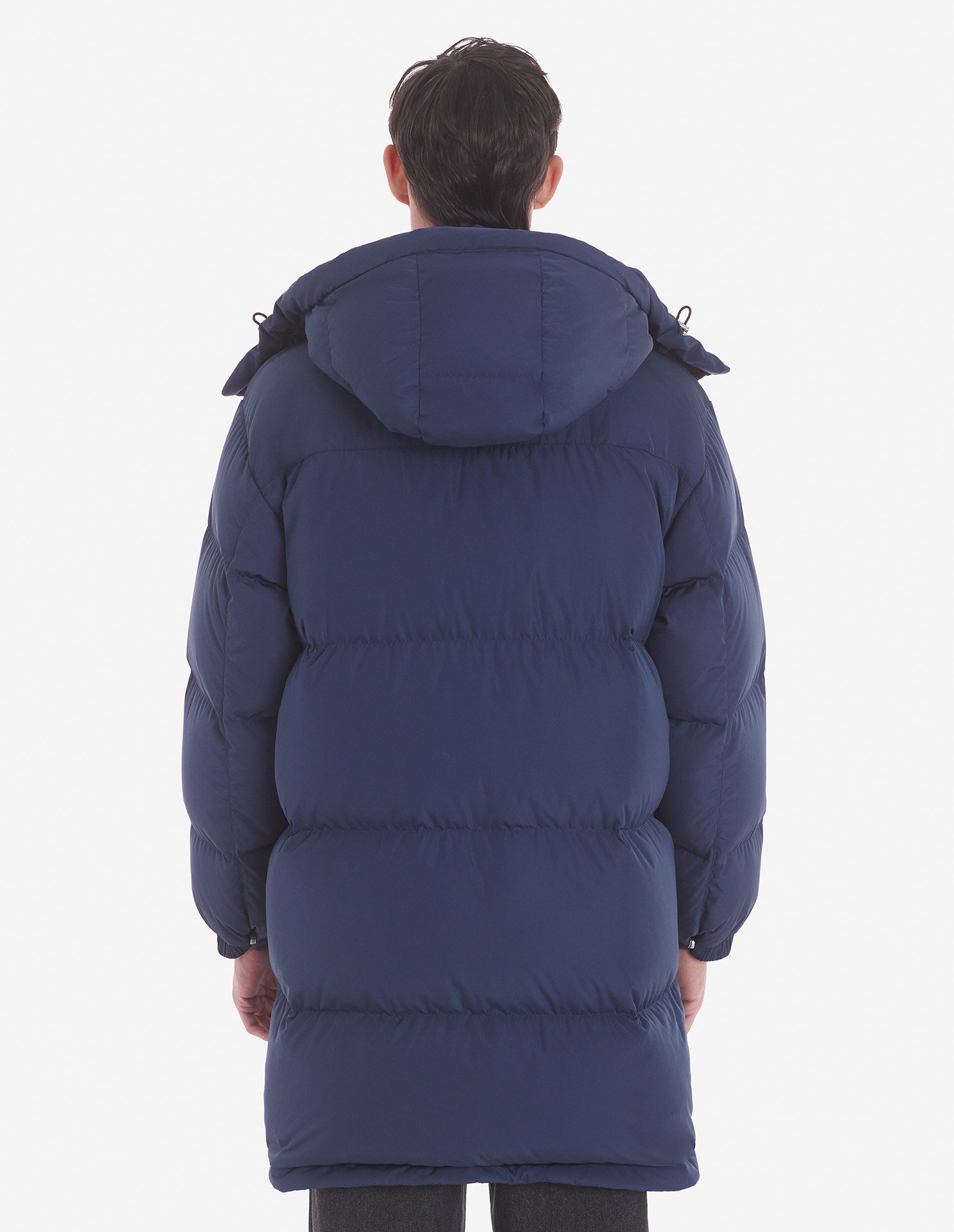 Maison Kitsuné Fox-appliqué Padded Coat In Blue