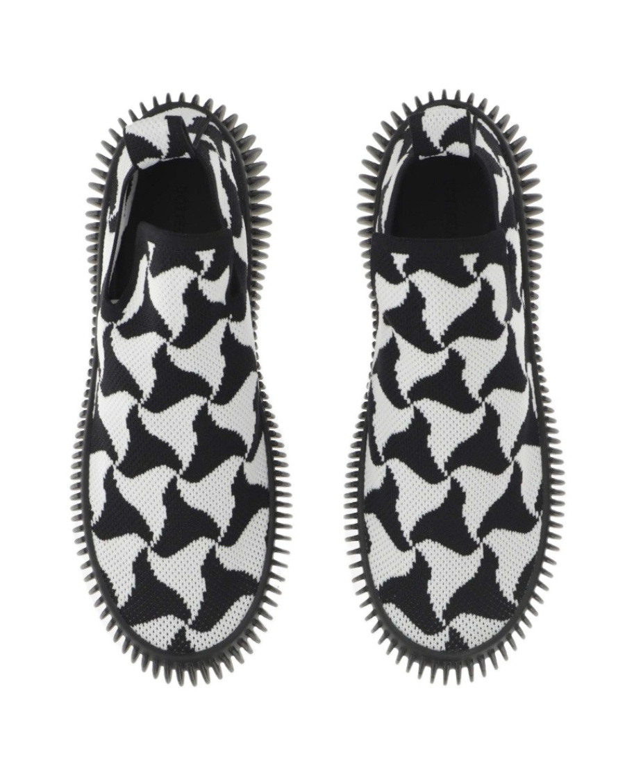 Bottega Veneta Phantom Tech Knit Slip-on Sneakers In Black
