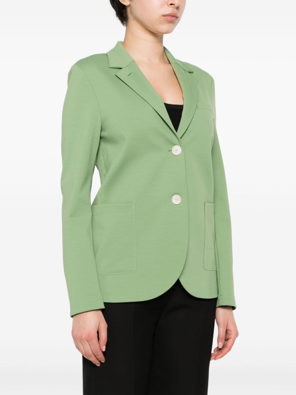 Harris Wharf London Single-breasted Blazer In Green