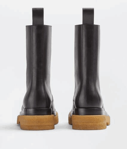 Bottega Veneta Vegetable Tanned Leather Lace-up Boots In Black
