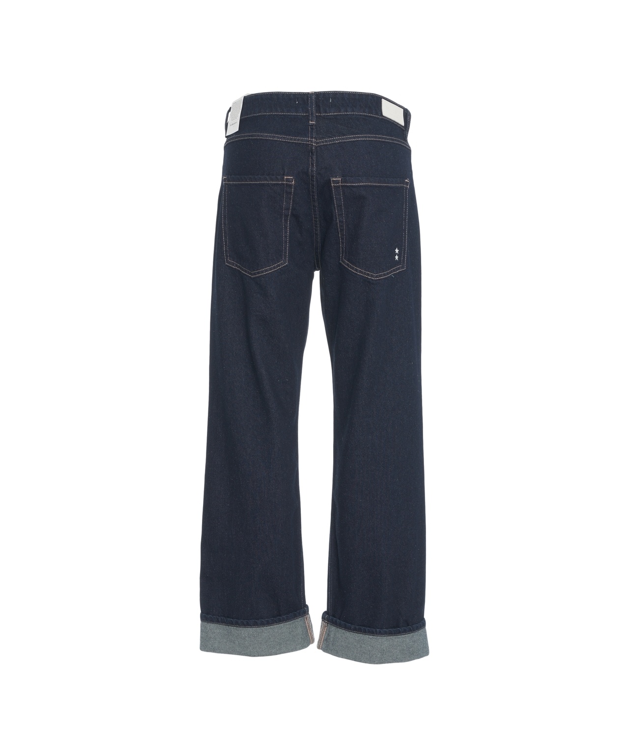 Icon Denim Denim Trousers With Belt Loops In Blue