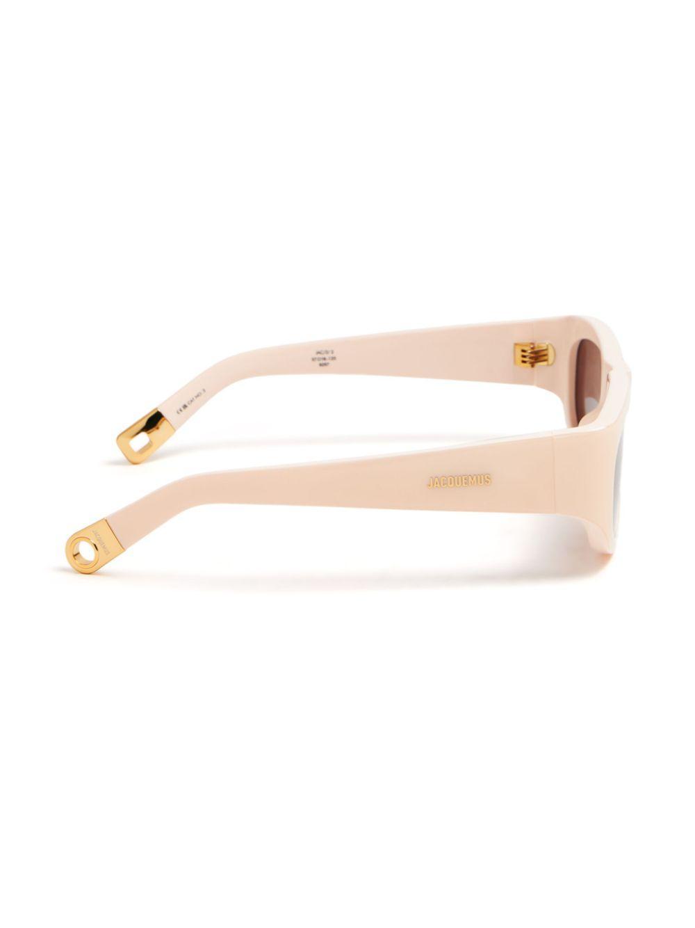 Linda Farrow Full Frame Sunglasses In Red