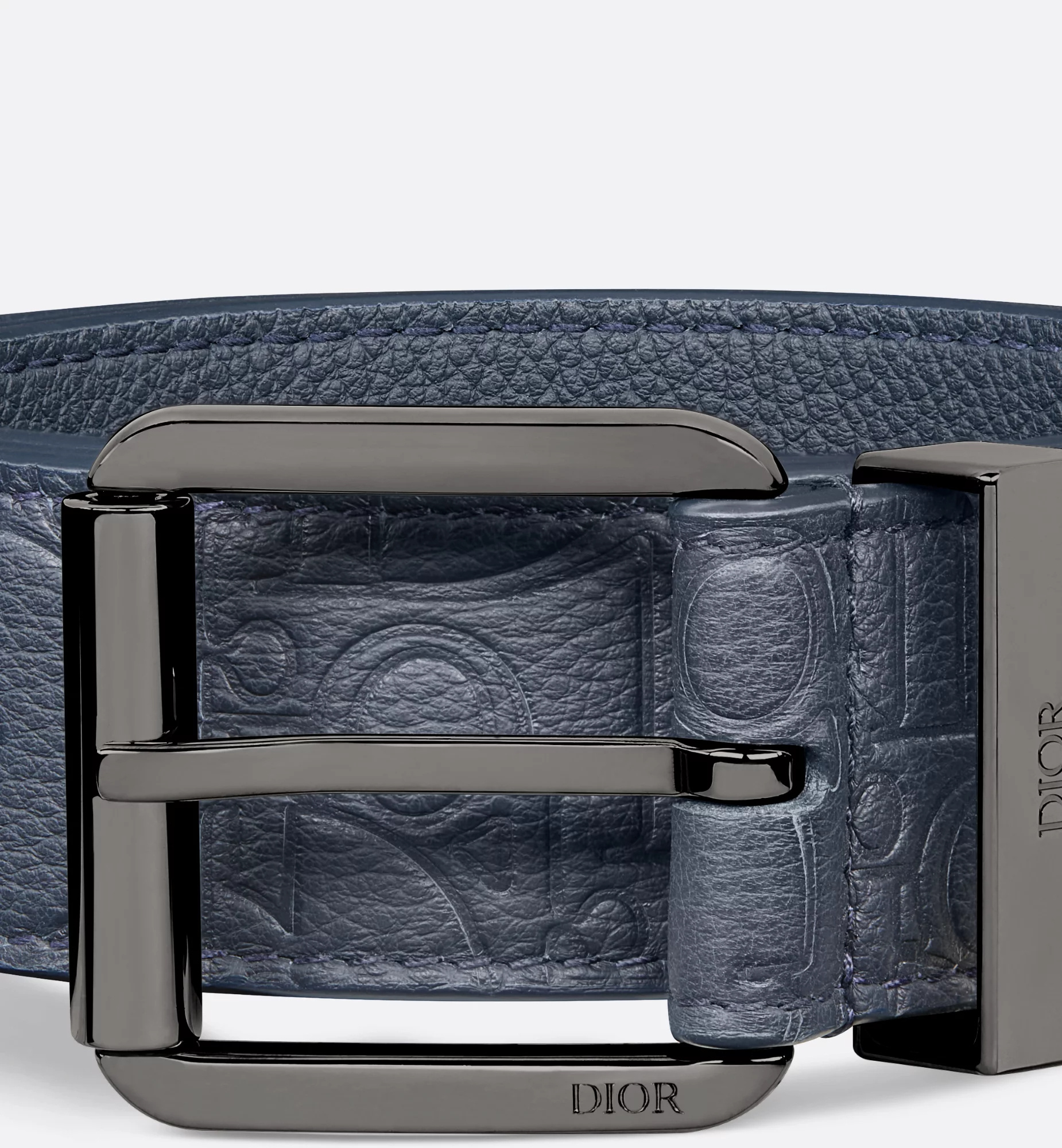 Dior Pin Buckle Belt In Blue