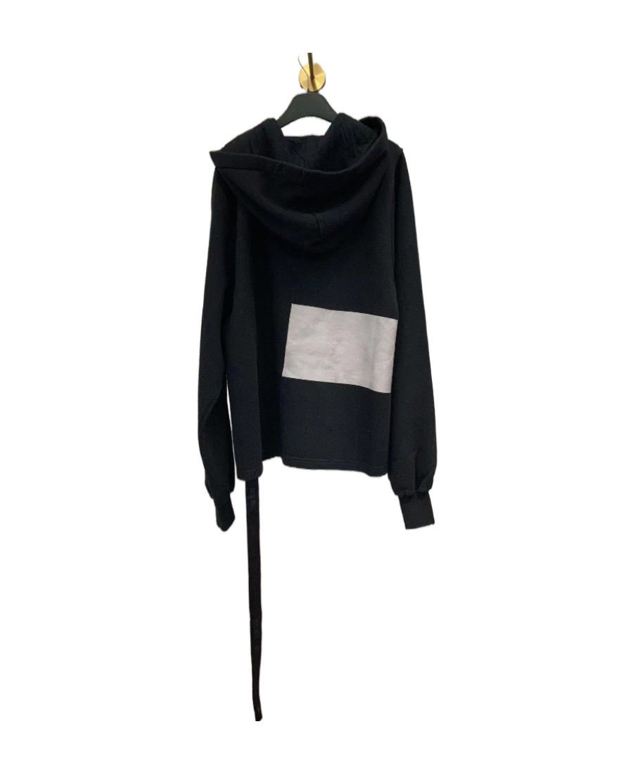 Rick Owens Drkshdw Long-sleeved Hooded Sweater In Black