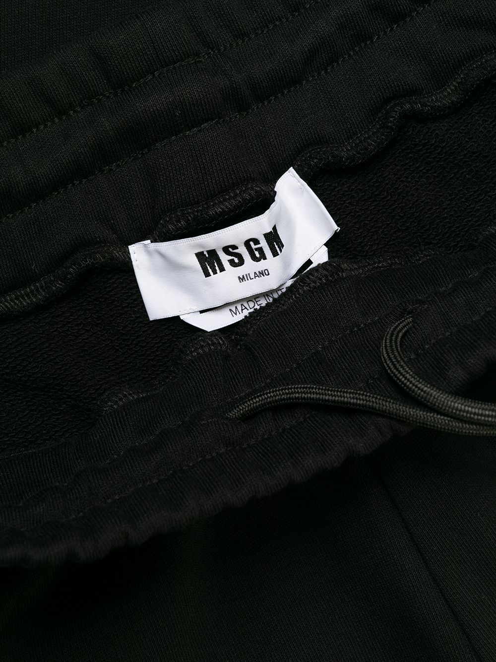 Msgm Colour-block Track Pants In Black