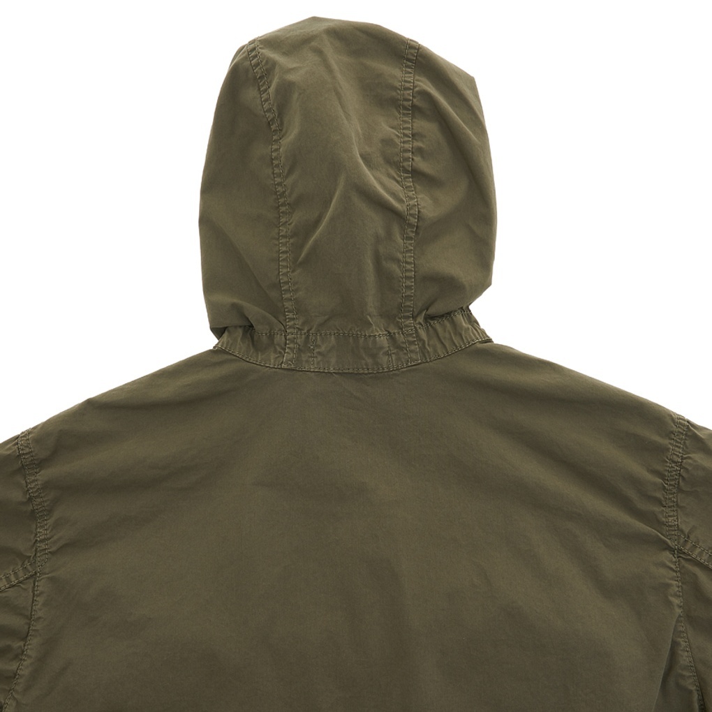Stone Island Long-sleeved Casual Jacket In Green