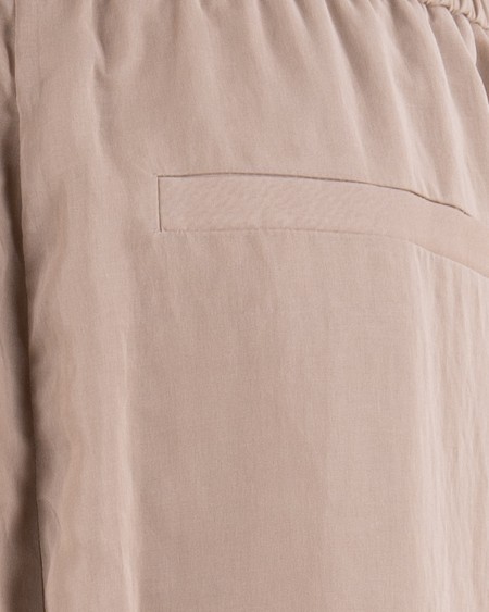 Brunello Cucinelli Drawstring Design Casual Pants In Nude